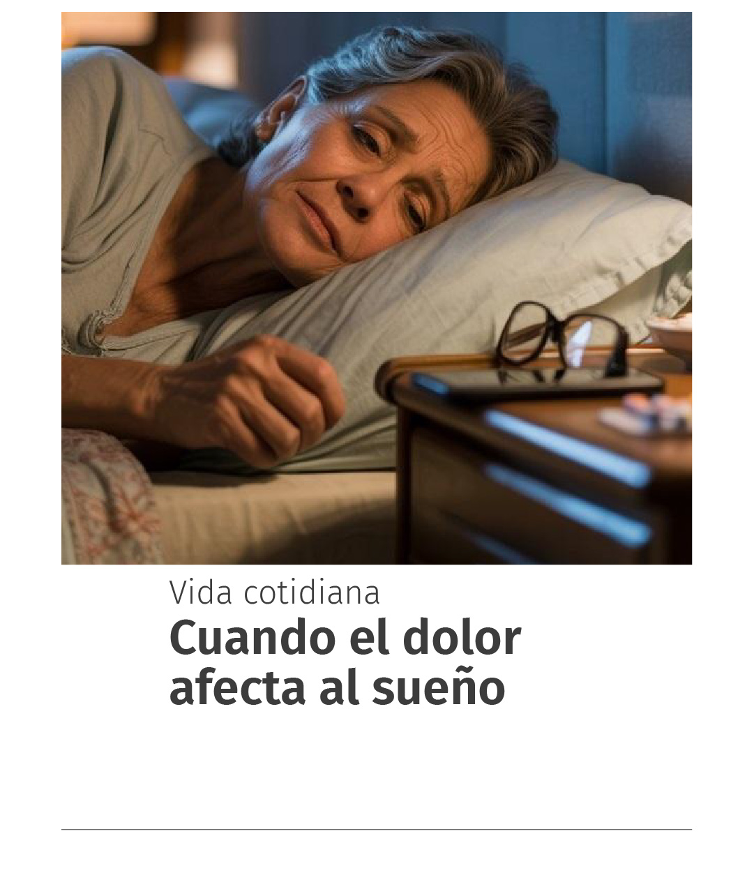 Cuando el dolor afecta al sueño