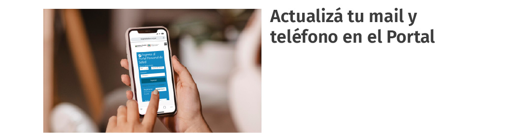 Actualización de datos en el Portal de Pacientes