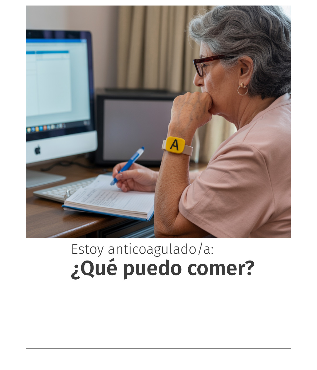 Estoy anticoagulado/a: qué puedo comer