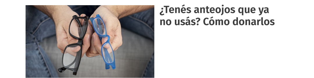 Donación de anteojos
