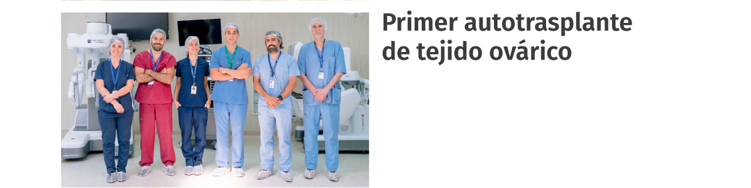 Primer autotrasplante de tejido ovárico asistido por robot