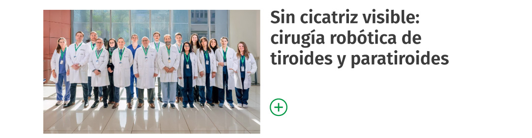 Primeras cirugías robóticas de tiroides y paratiroides sin cicatriz visible