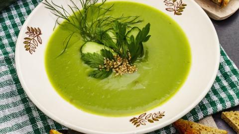 polenta con salsa verde