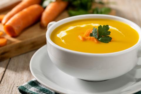 sopa crema de zanahorias