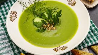 polenta con salsa verde
