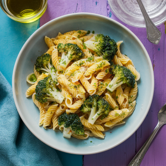 fideos con brocoli