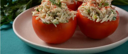 tomates rellenos con arroz